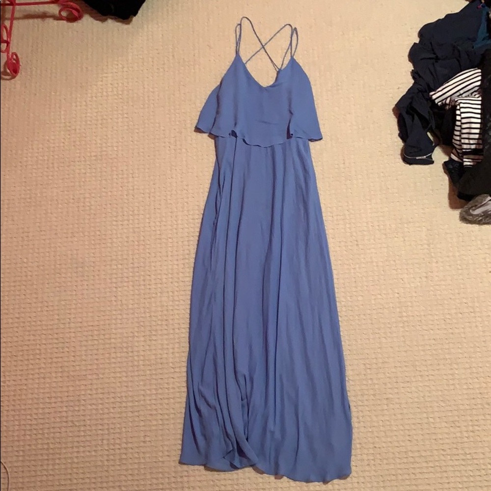 Blue maxi dress